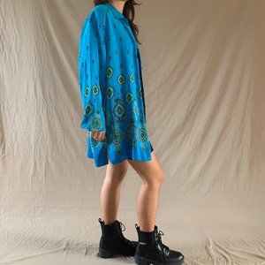 Vintage Oversized flowy blouse size large